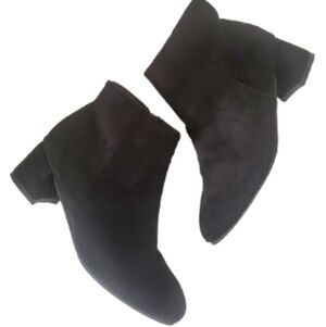 Black Suede Ankle Booties